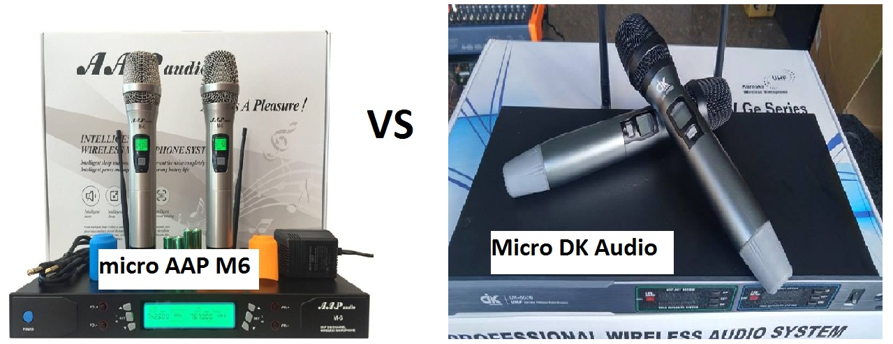 micro AAP M6 với micro DK