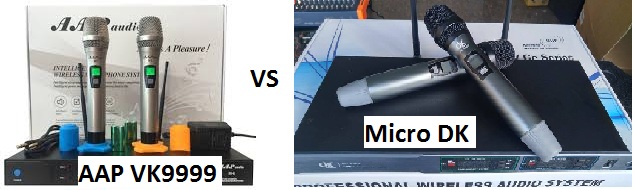 So sánh chất lượng giữa micro DK với AAP VK 9999