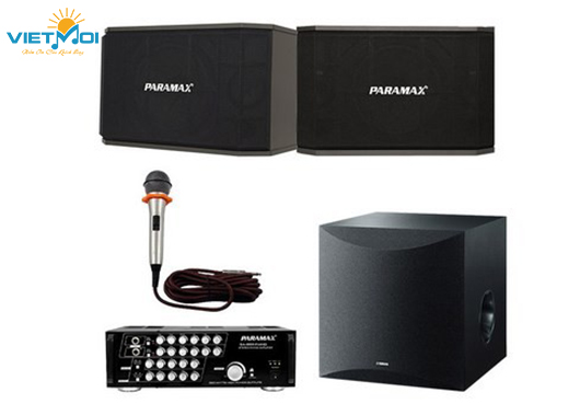 Dàn karaoke Paramax cao cấp VM-GD033: Paramax K850, Paramax SA 888, CAF P8, Sub Yamaha NS – SW100