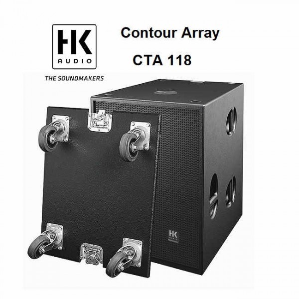 Trang bị thêm hệ thống bánh xe cho loa HK CONTOUR CTA 118 SUB di chuyển dễ dàng