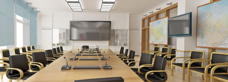 Hệ thống thiết bị âm thanh Bosch được lắp đặt trong phòng họp