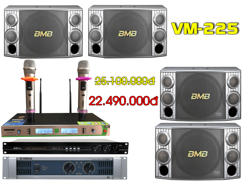 Bộ dàn karaoke VM-225 chất lượng cao của Việt Mới Audio
